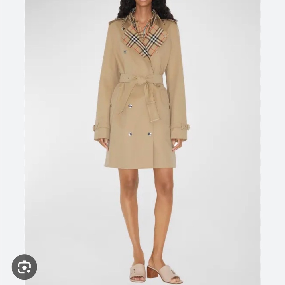 NWT Burberry Montrose Belted Cotton Trench Coat $2590
